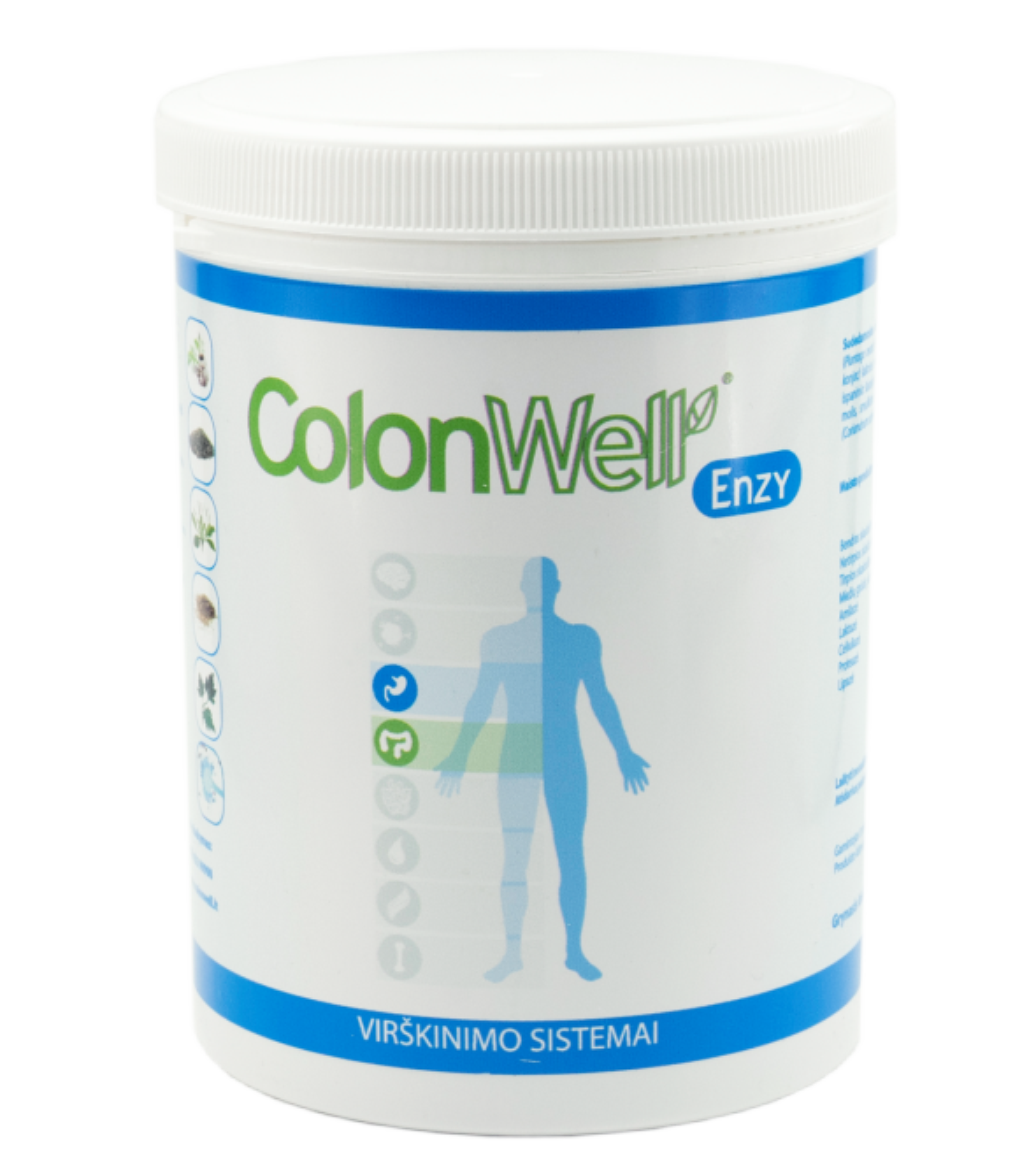 Colonwell.lt produktas - ColonWell Enzy - žolelių ir sėklų mišinys su enzimais, viškinimo sistemai 400g.