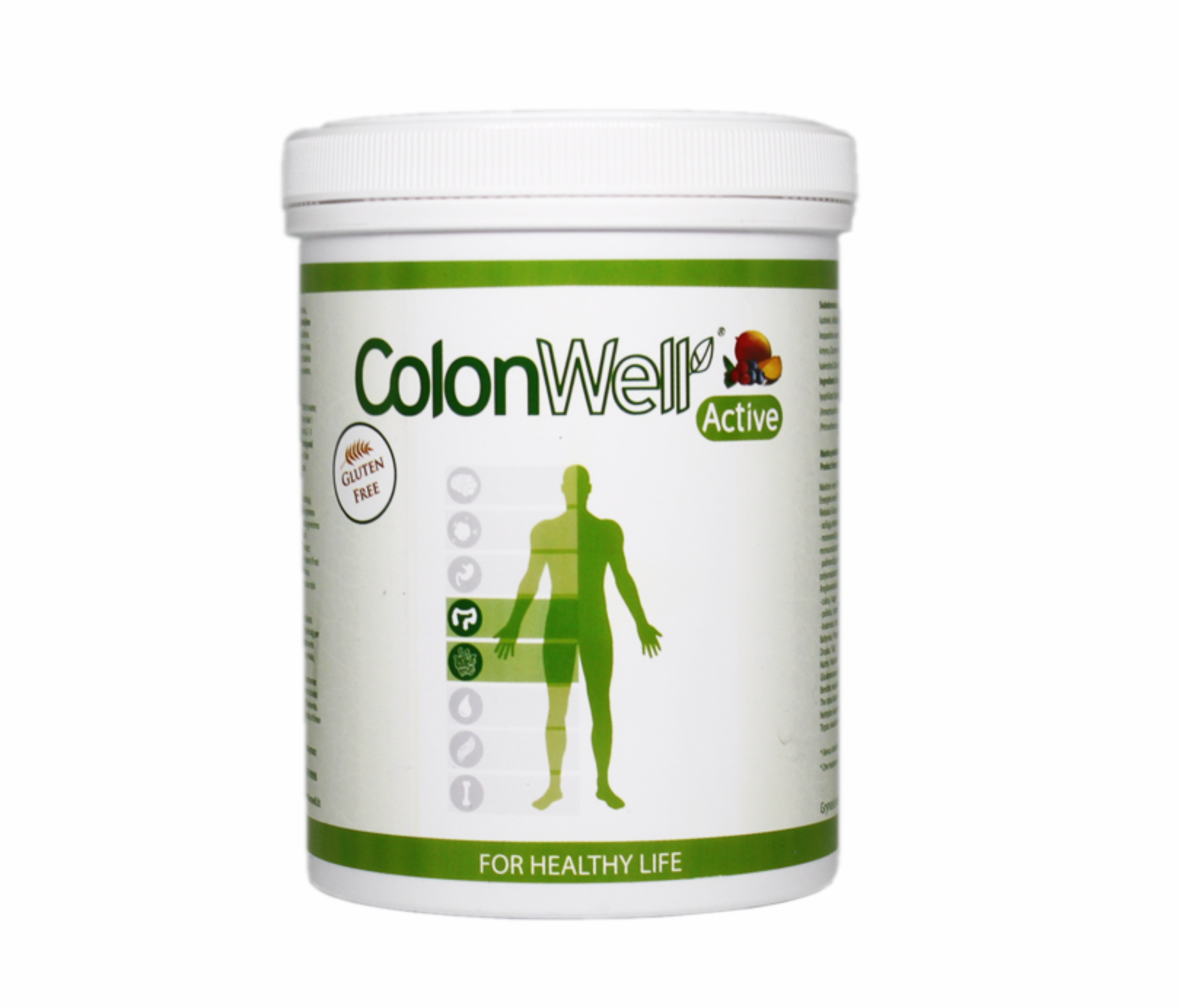 Colonwell.lt produktas - ColonWell Active - žolelių ir sėklų mišinys, vaisių skonio (su liofilizuotais vaisiais) 400g.