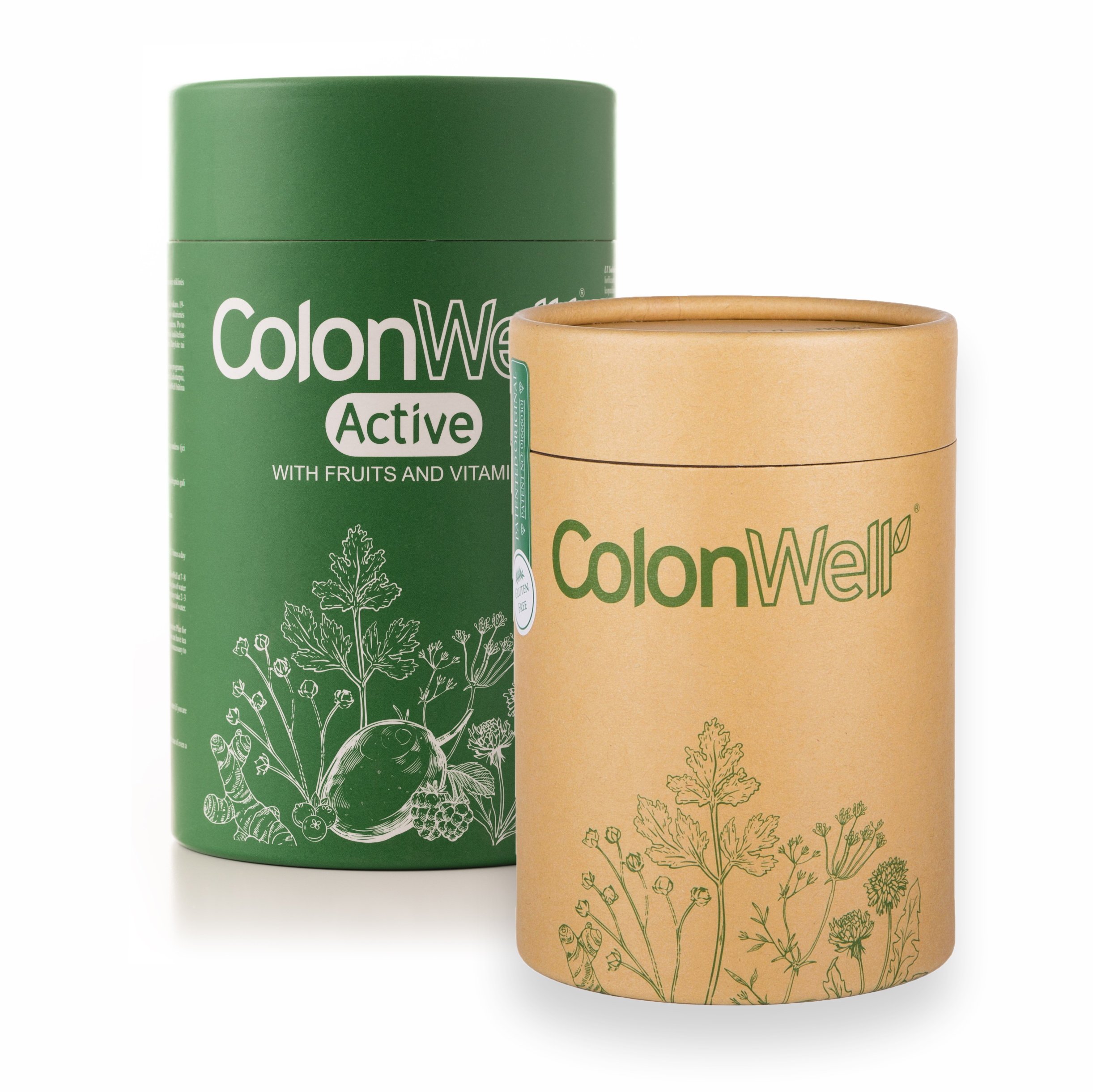 Colonwell.lt produktas - ColoWell (natūralaus skonio)400g. + Colonwell Active (su vaisiais ir vitaminais)350g.